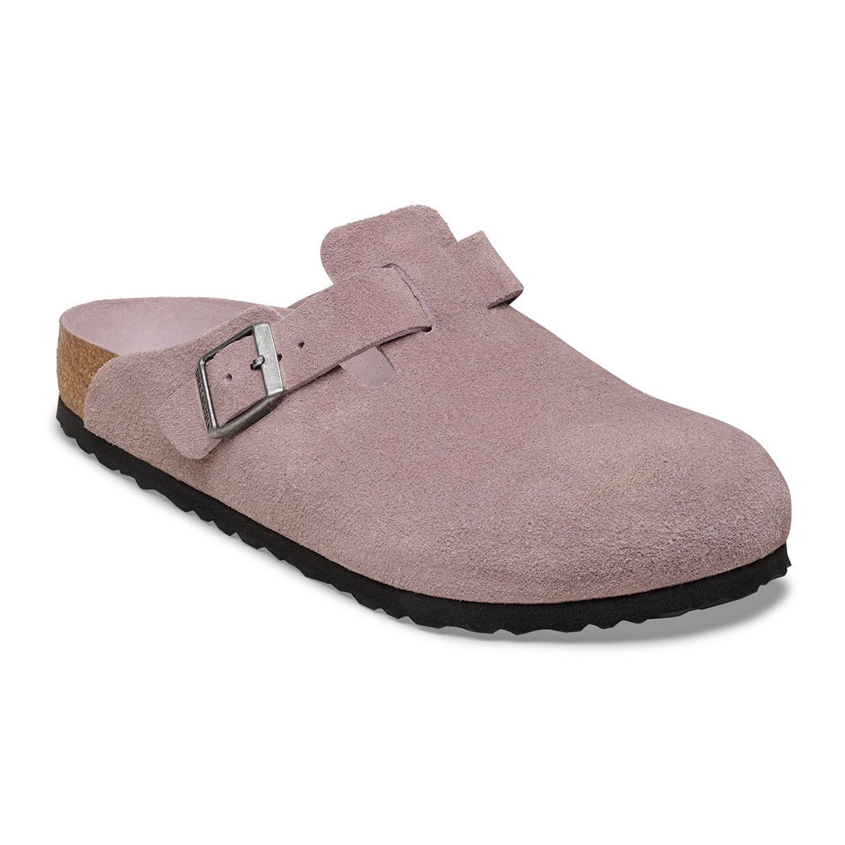 Birkenstock Boston Soft Footbed Clog (Women) - Faded Purple Suede
