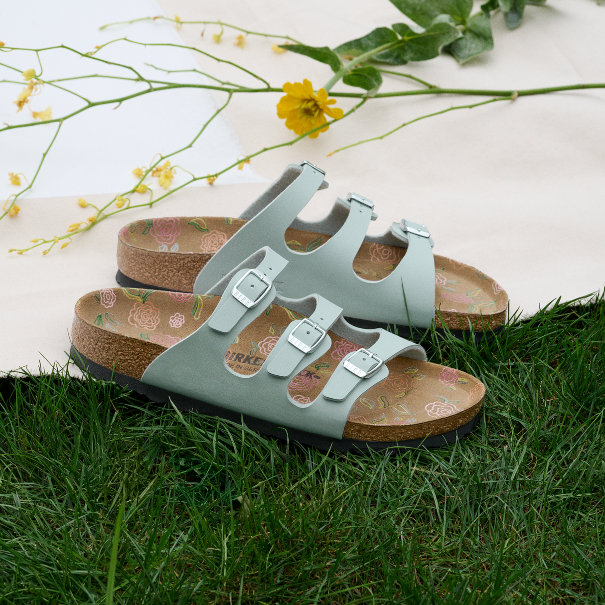 Birkenstock Florida Flowers Slide Sandal (Women) Sandal - Slide - The Heel Shoe Fitters