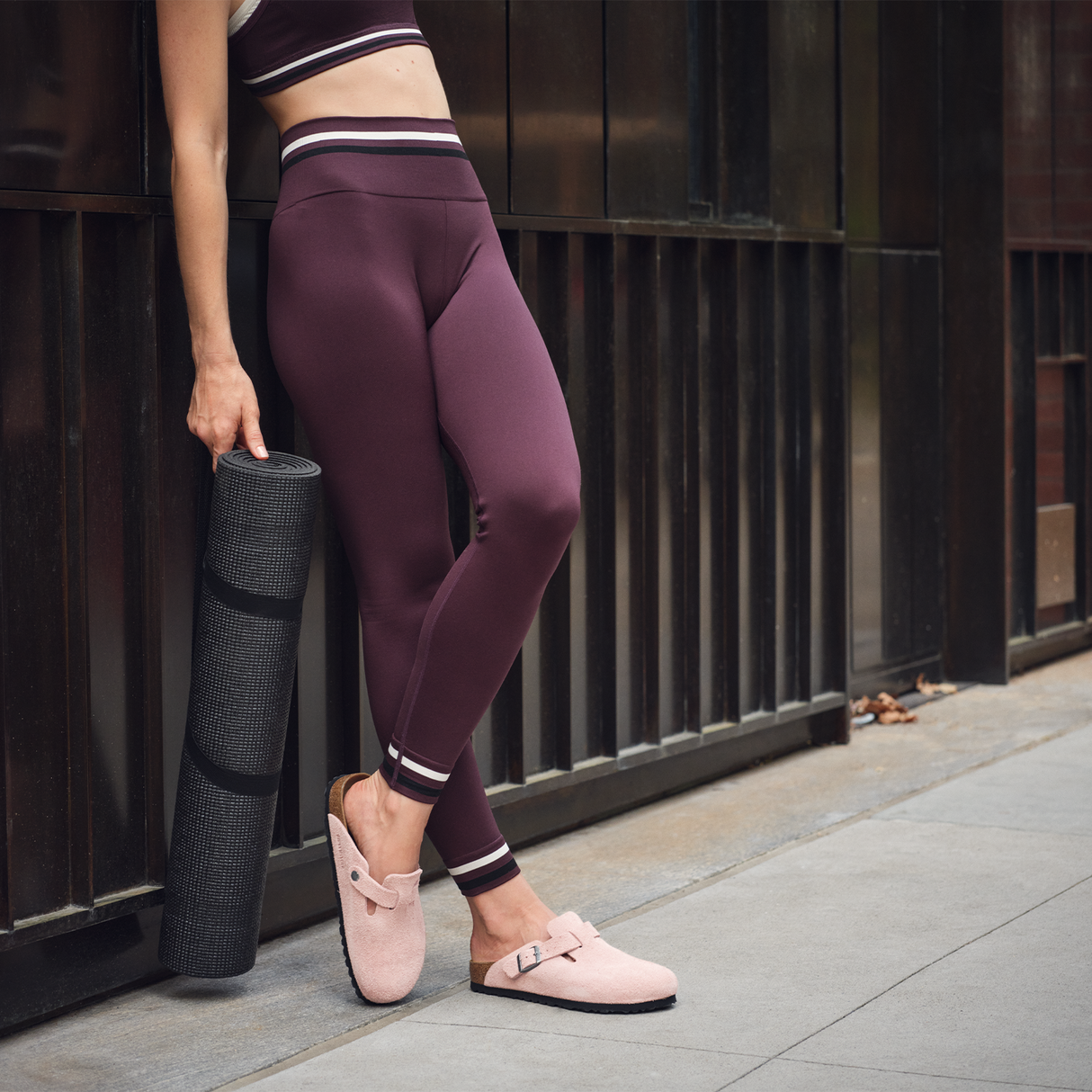 Birkenstock Boston Narrow Clog (Women) - Pink Clay Suede Dress-Casual - Clogs & Mules - The Heel Shoe Fitters