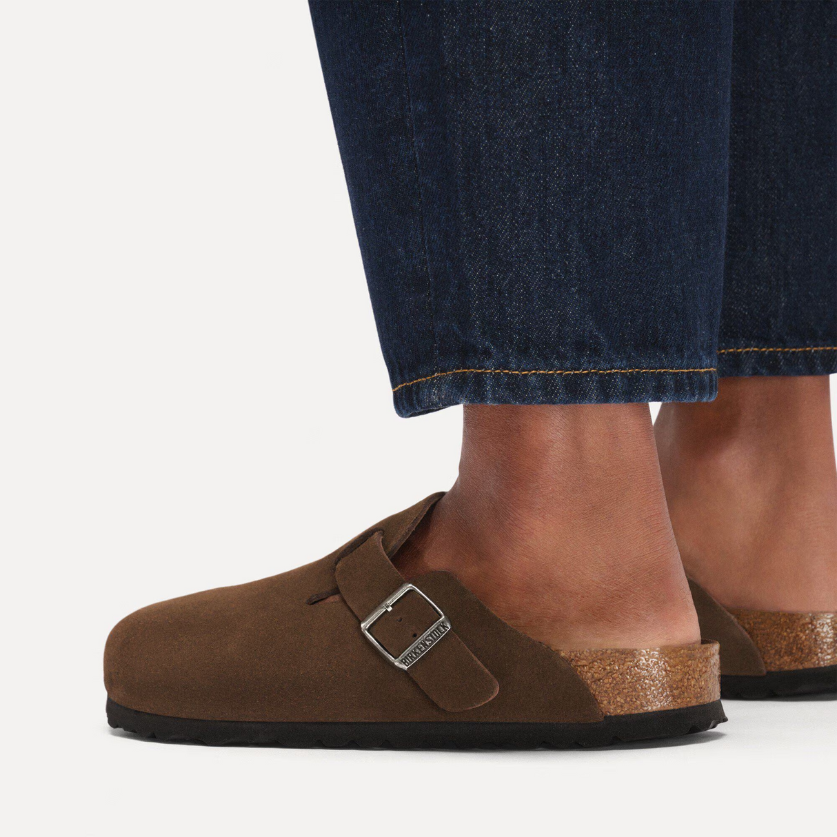 Birkenstock Boston Soft Footbed Narrow Clog (Women) - Carafe Suede Dress-Casual - Clogs & Mules - The Heel Shoe Fitters