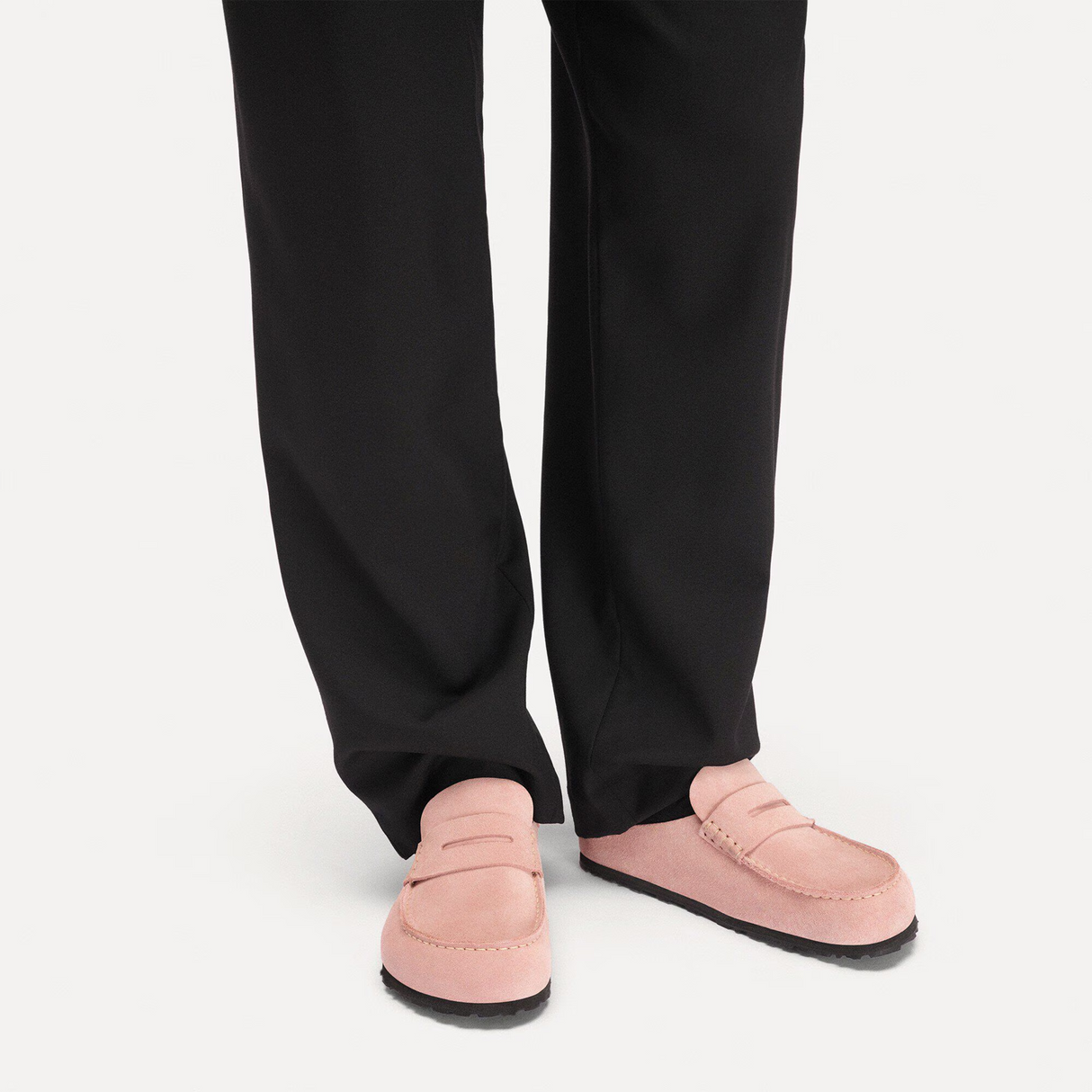 Birkenstock Naples Wrapped Narrow Clog (Women) - Pink Clay Suede