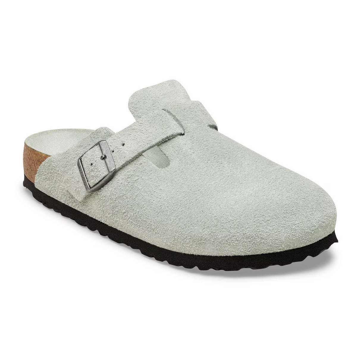 Birkenstock Boston Soft Footbed Narrow Clog (Women) - Pure Sage Suede