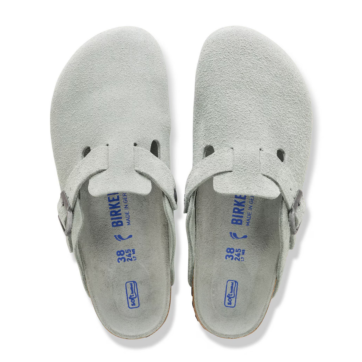 Birkenstock Boston Soft Footbed Narrow Clog (Women) - Pure Sage Suede