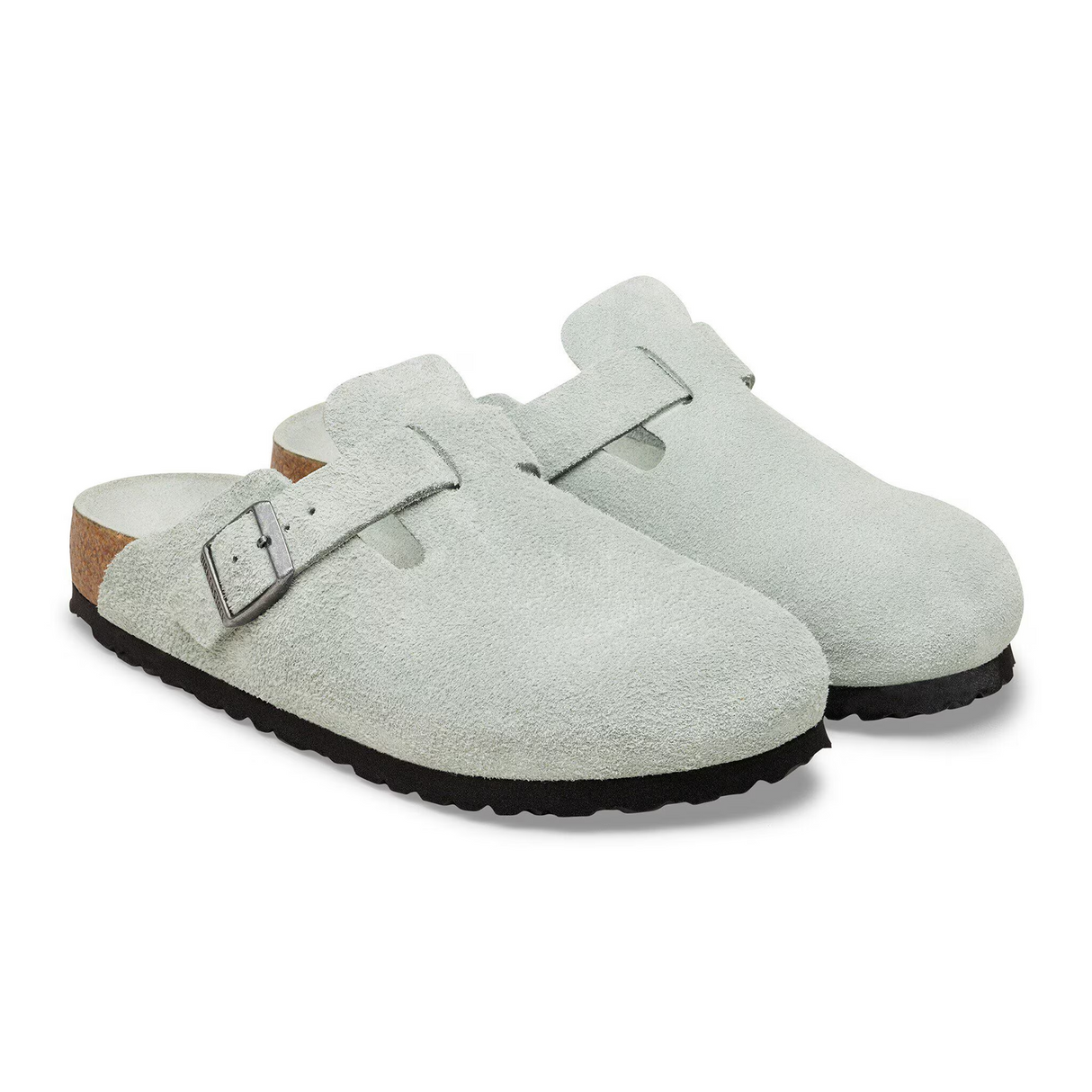 Birkenstock Boston Soft Footbed Clog (Men) - Pure Sage Suede