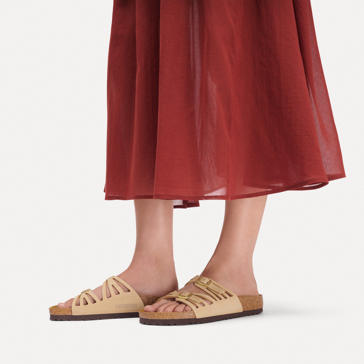 Birkenstock Granada Slide Sandal (Women) - Sandcastle Nubuck