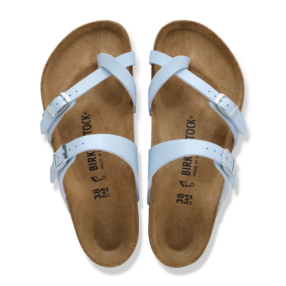 Birkenstock Mayari Sandal (Women) - Graceful Baby Blue Birko-Flor Sandal - Thong - The Heel Shoe Fitters