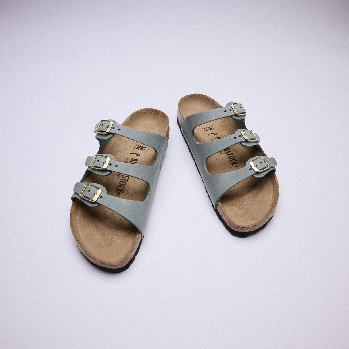 Birkenstock Florida Slide Sandal (Women) - Basalt Gray Oiled Leather Sandal - Slide - The Heel Shoe Fitters