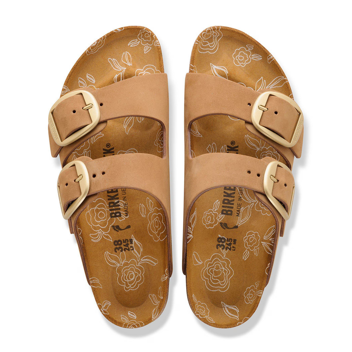 Birkenstock Arizona Big Buckle Narrow Slide Sandal (Women) - Mink Nubuck Sandal - Slide - The Heel Shoe Fitters