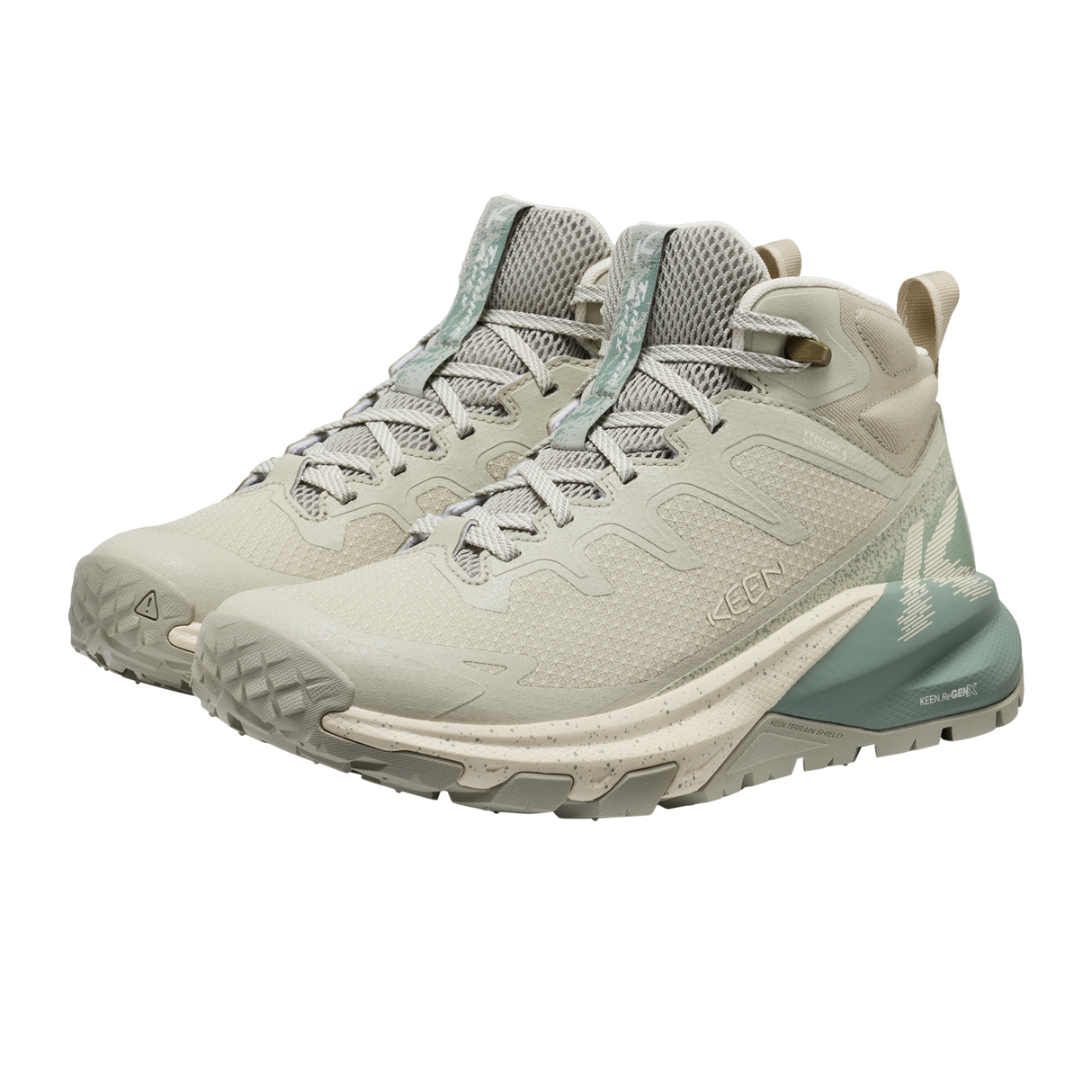 Keen Targhee Apex Mid Waterproof Hiking Boot (Women) - Abbey Stone/Birch Hiking - Mid - The Heel Shoe Fitters