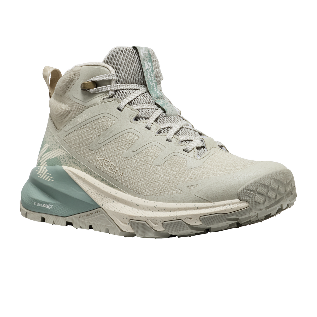 Keen Targhee Apex Mid Waterproof Hiking Boot (Women) - Abbey Stone/Birch Hiking - Mid - The Heel Shoe Fitters