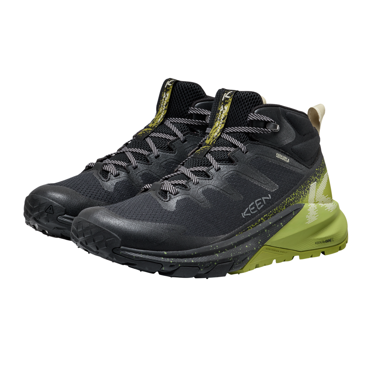 Keen Targhee Apex Mid Waterproof Hiking Boot (Men) - Black/Golden Cypress