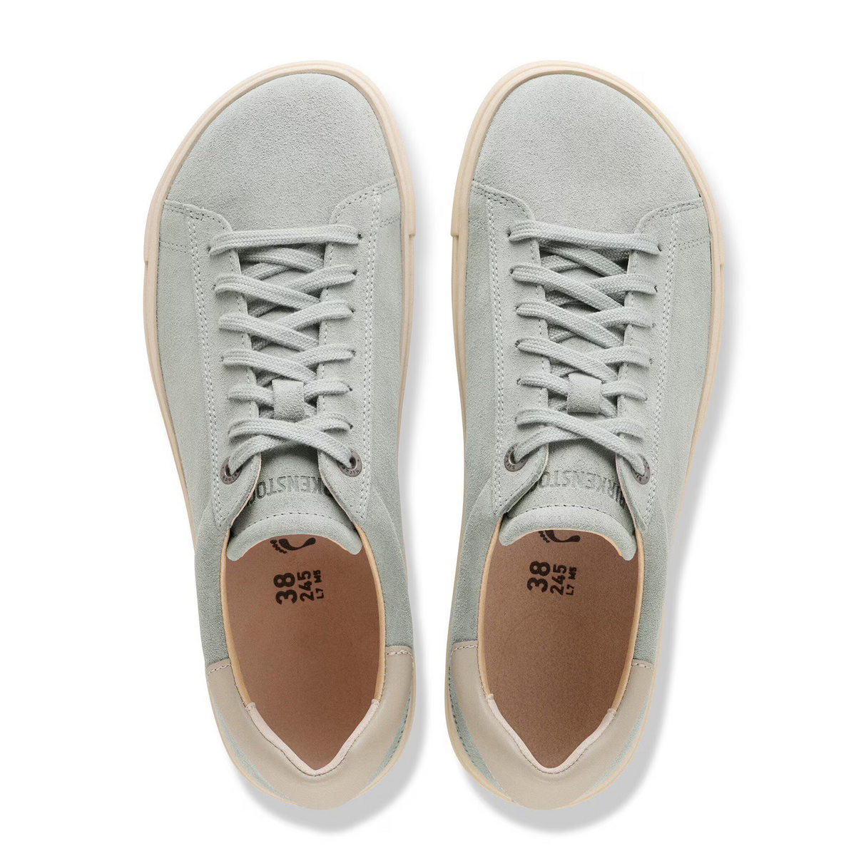 Birkenstock Bend Narrow Sneaker (Women) - Pure Sage/Oyster Suede Athletic - Casual - Lace Up - The Heel Shoe Fitters