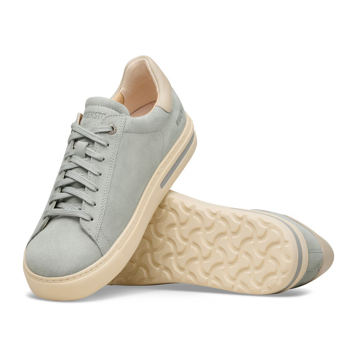Birkenstock Bend Narrow Sneaker (Women) - Pure Sage/Oyster Suede Athletic - Casual - Lace Up - The Heel Shoe Fitters