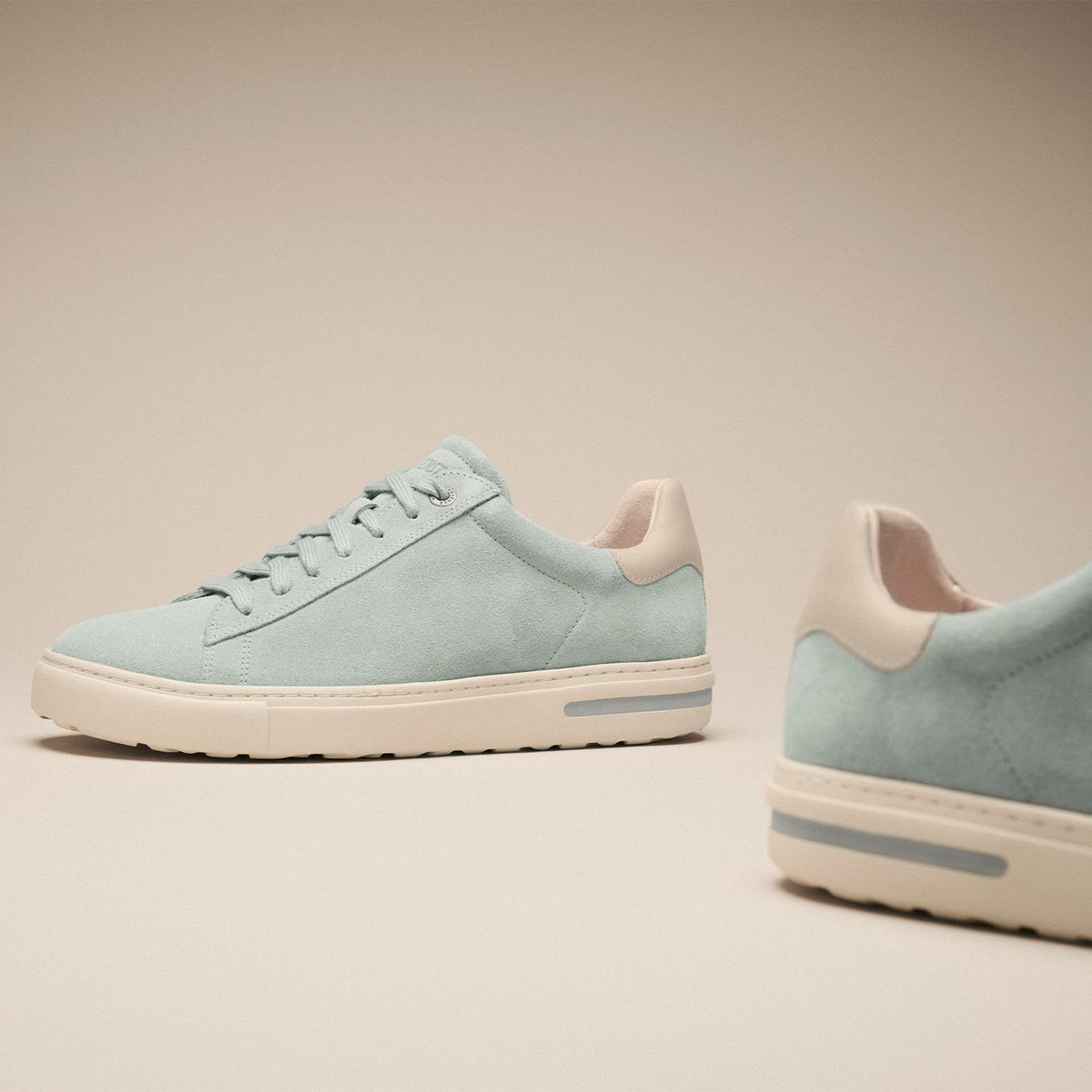 Birkenstock Bend Narrow Sneaker (Women) - Pure Sage/Oyster Suede Athletic - Casual - Lace Up - The Heel Shoe Fitters