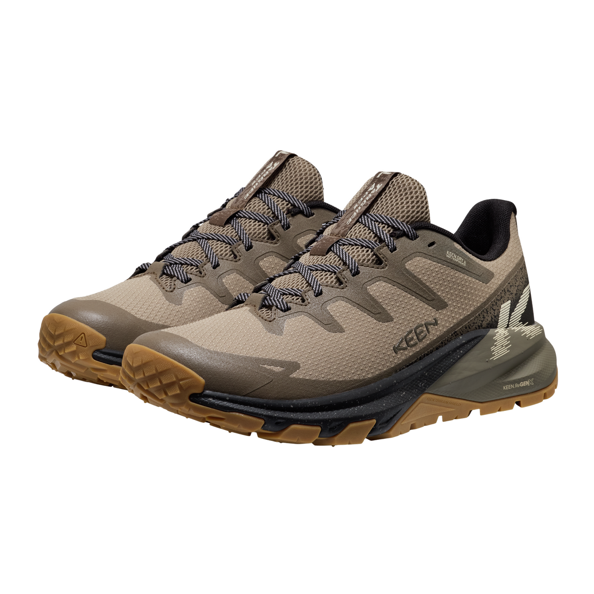 Keen Targhee Apex Waterproof Hiking Shoe (Men) - Brindle/Canteen