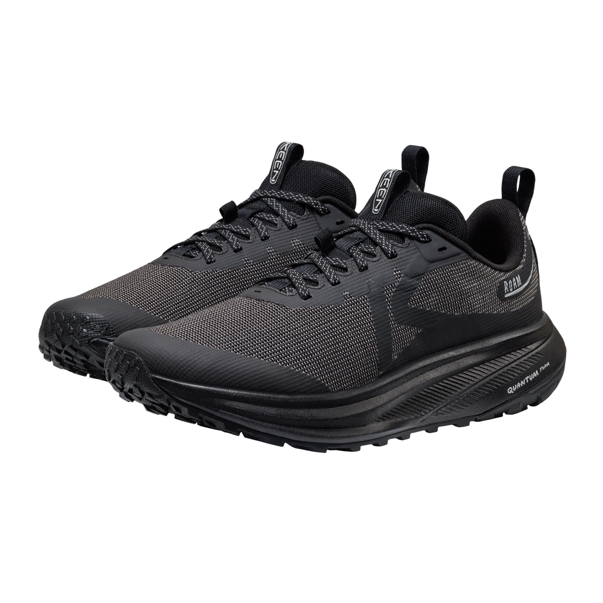 Keen Roam Running Shoe (Men) - Black/Black