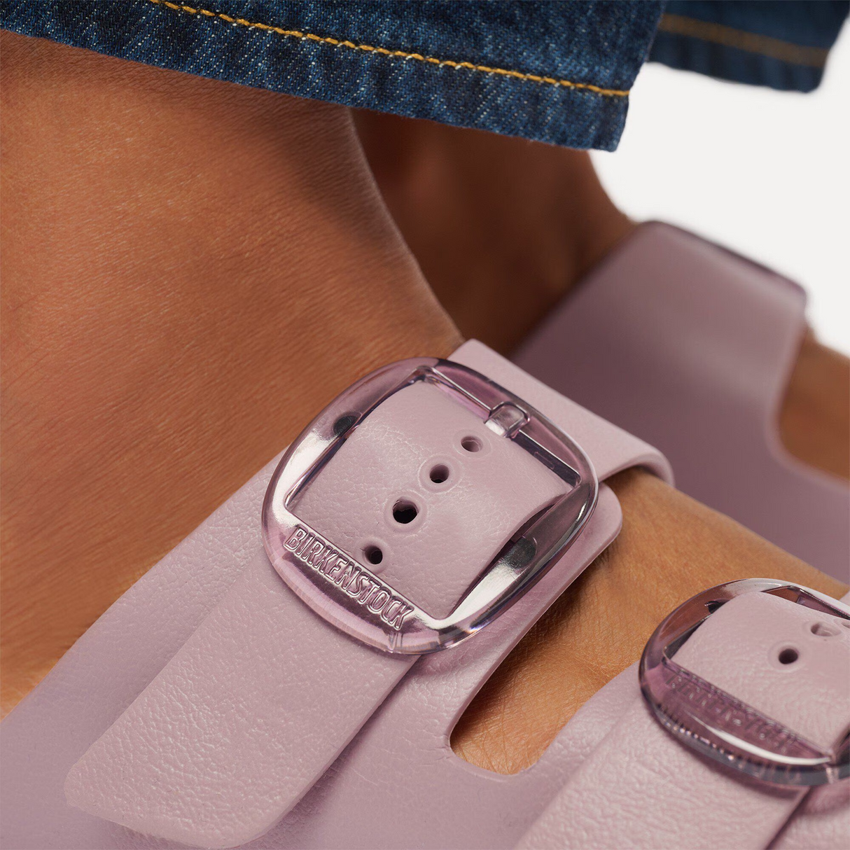 Birkenstock Arizona Big Buckle Slide Sandal (Women) - Faded Purple EVA