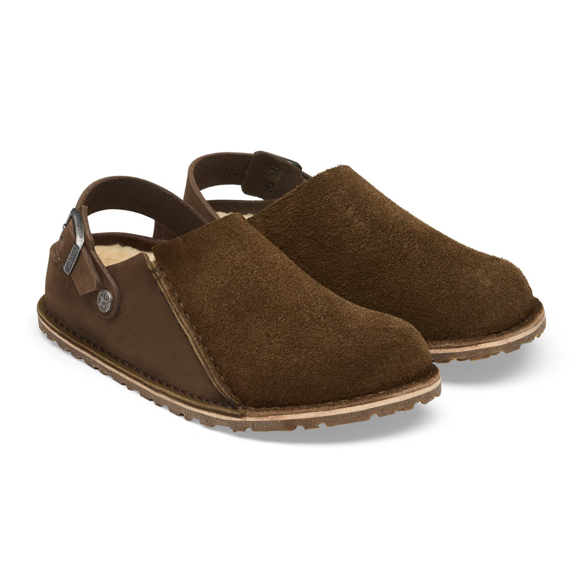 Birkenstock Lutry Shearling Clog (Men) - Carafe Suede/Nubuck