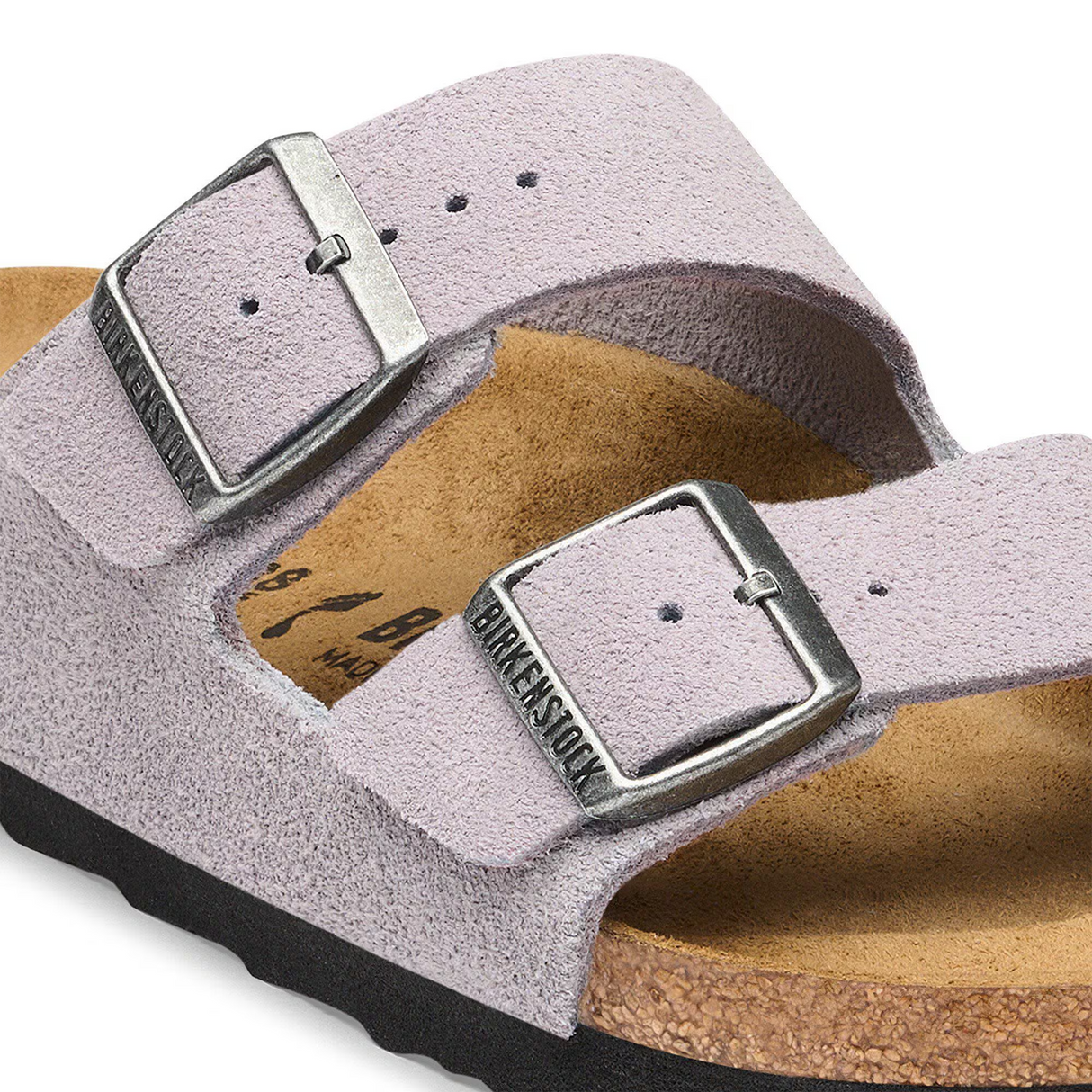 Birkenstock Arizona Slide Sandal (Women) - Lavendar Sky Suede