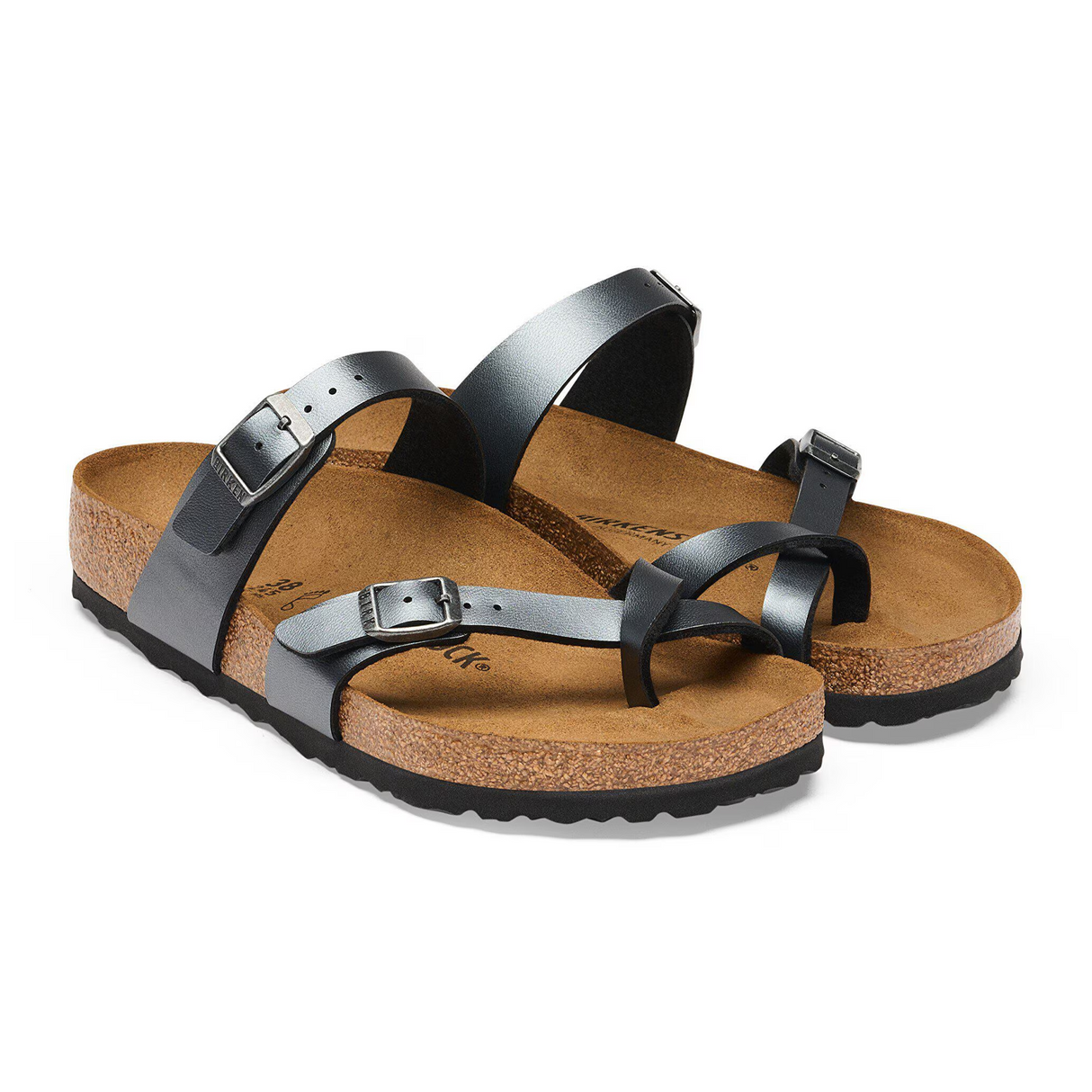 Birkenstock Mayari Sandal (Women) - Metallic Black Birko-Flor