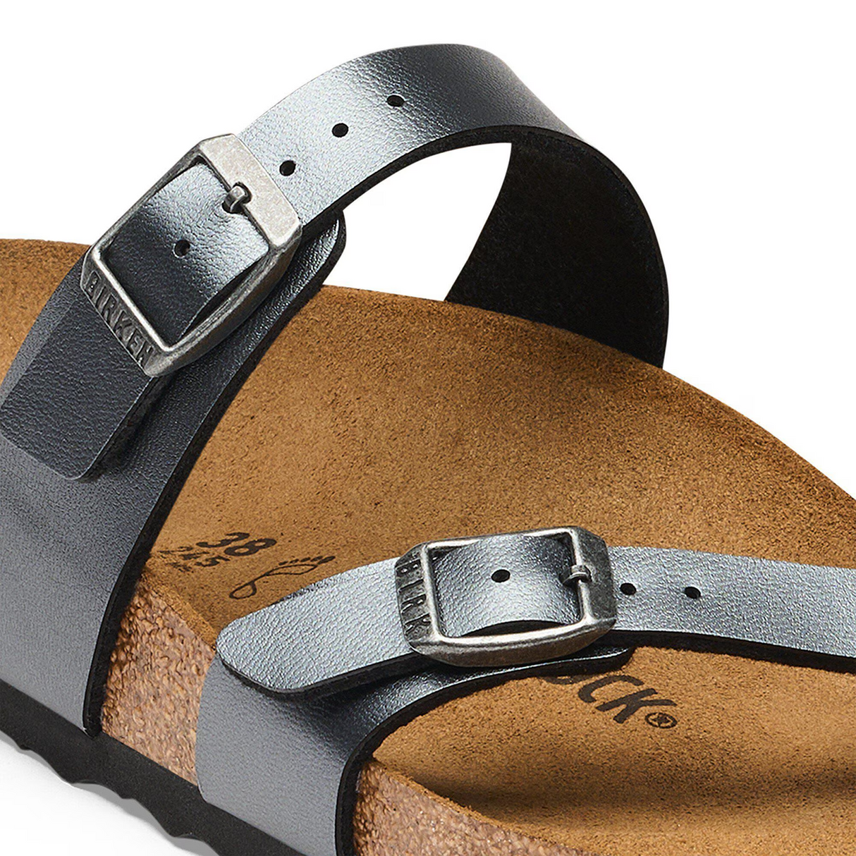 Birkenstock Mayari Sandal (Women) - Metallic Black Birko-Flor