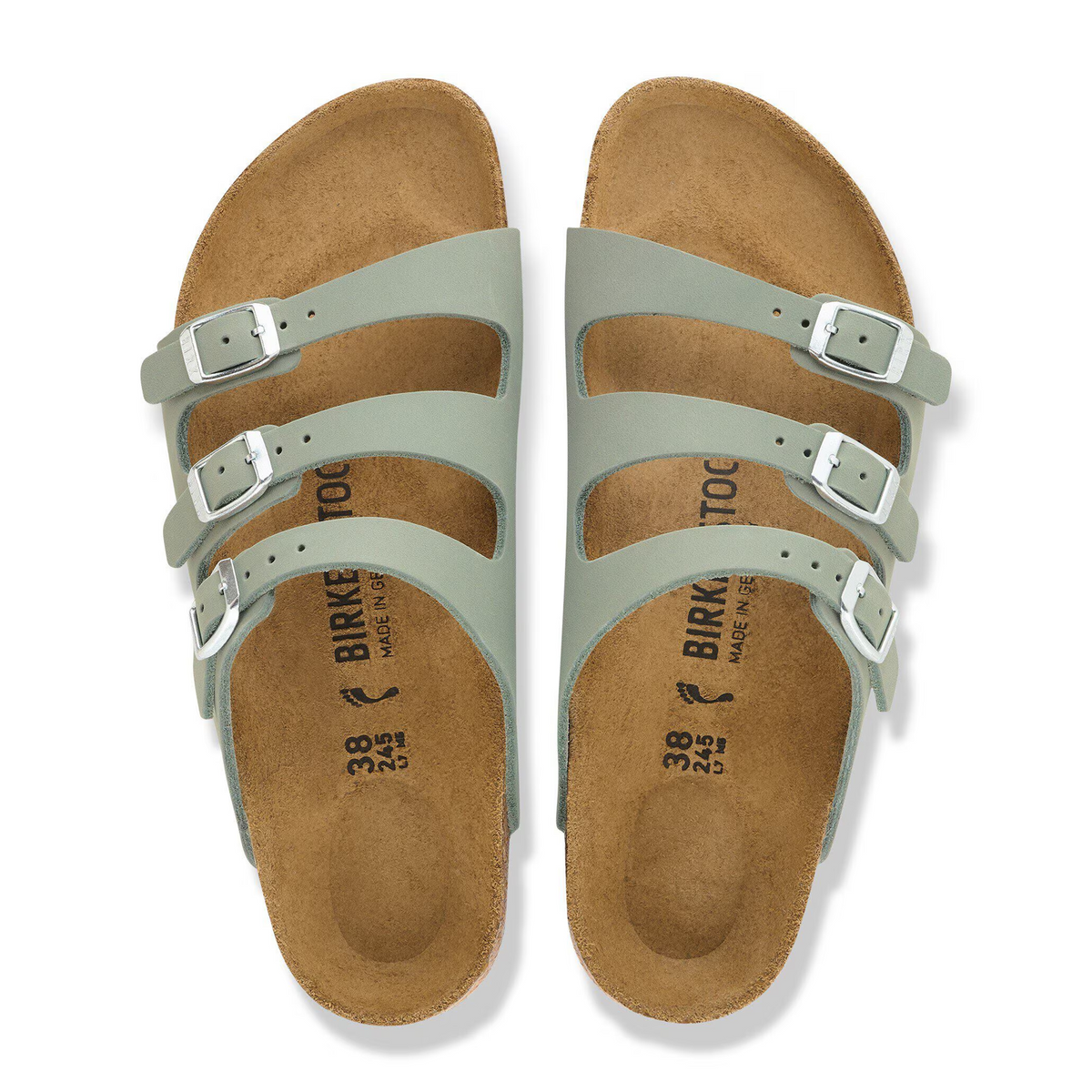 Birkenstock Florida Slide Sandal (Women) - Pure Sage Oiled Leather