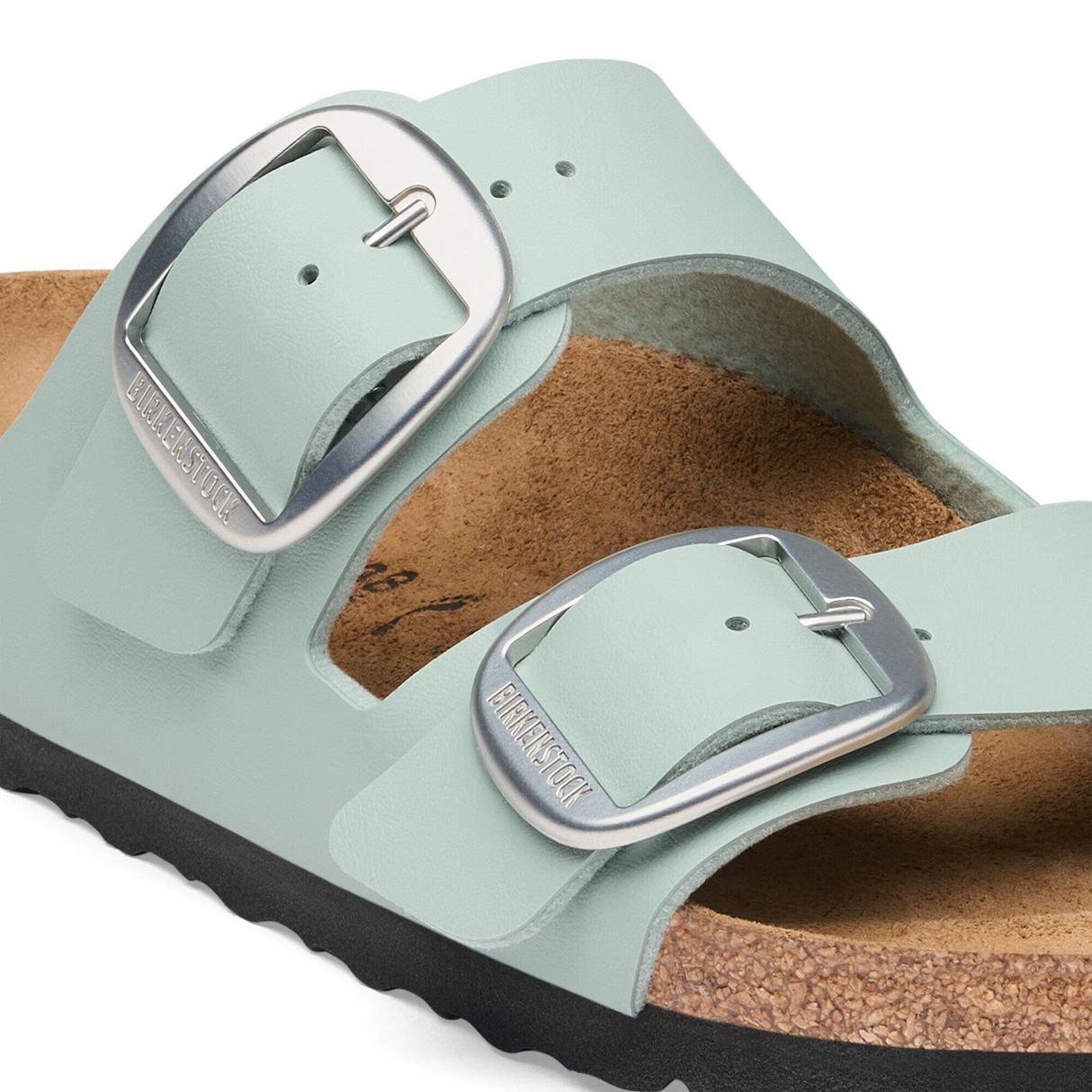 Birkenstock Arizona Big Buckle Slide Sandal (Women) - Pure Sage Birko-Flor Sandal - Slide - The Heel Shoe Fitters