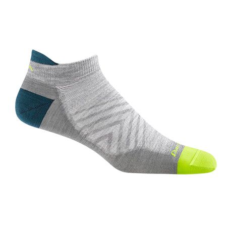 Darn Tough Run Ultra Lightweight Tab No Show Sock (Men) - Gray Accessories - Socks - Performance - The Heel Shoe Fitters