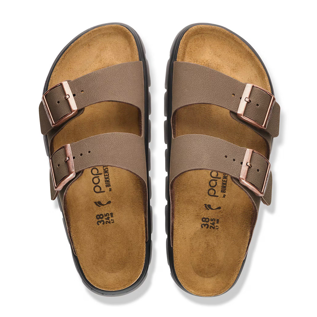 Birkenstock Arizona Chunky Slide Sandal (Women) - Mocha Birkibuc