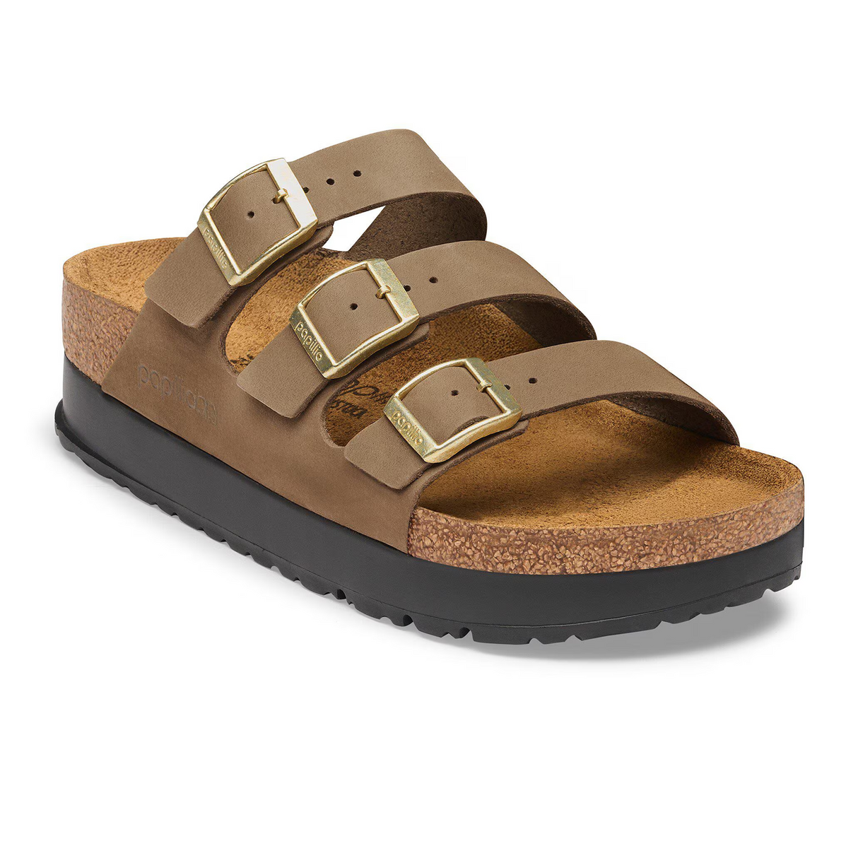 Birkenstock Florida III Flex Platform Slide Sandal (Women) - Dark Tea Nubuck