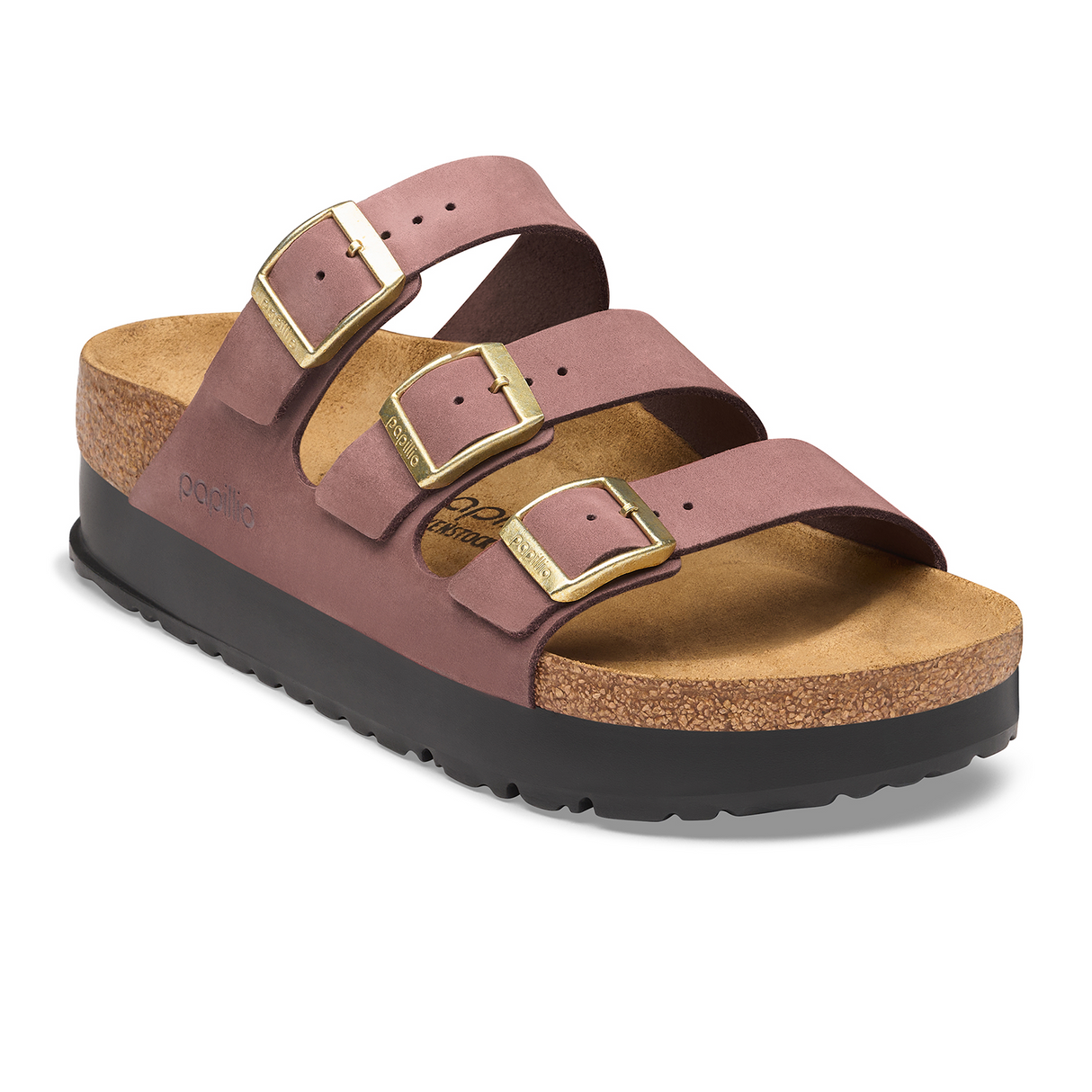 Birkenstock Florida III Flex Platform Slide Sandal (Women) - Pepper Nubuck