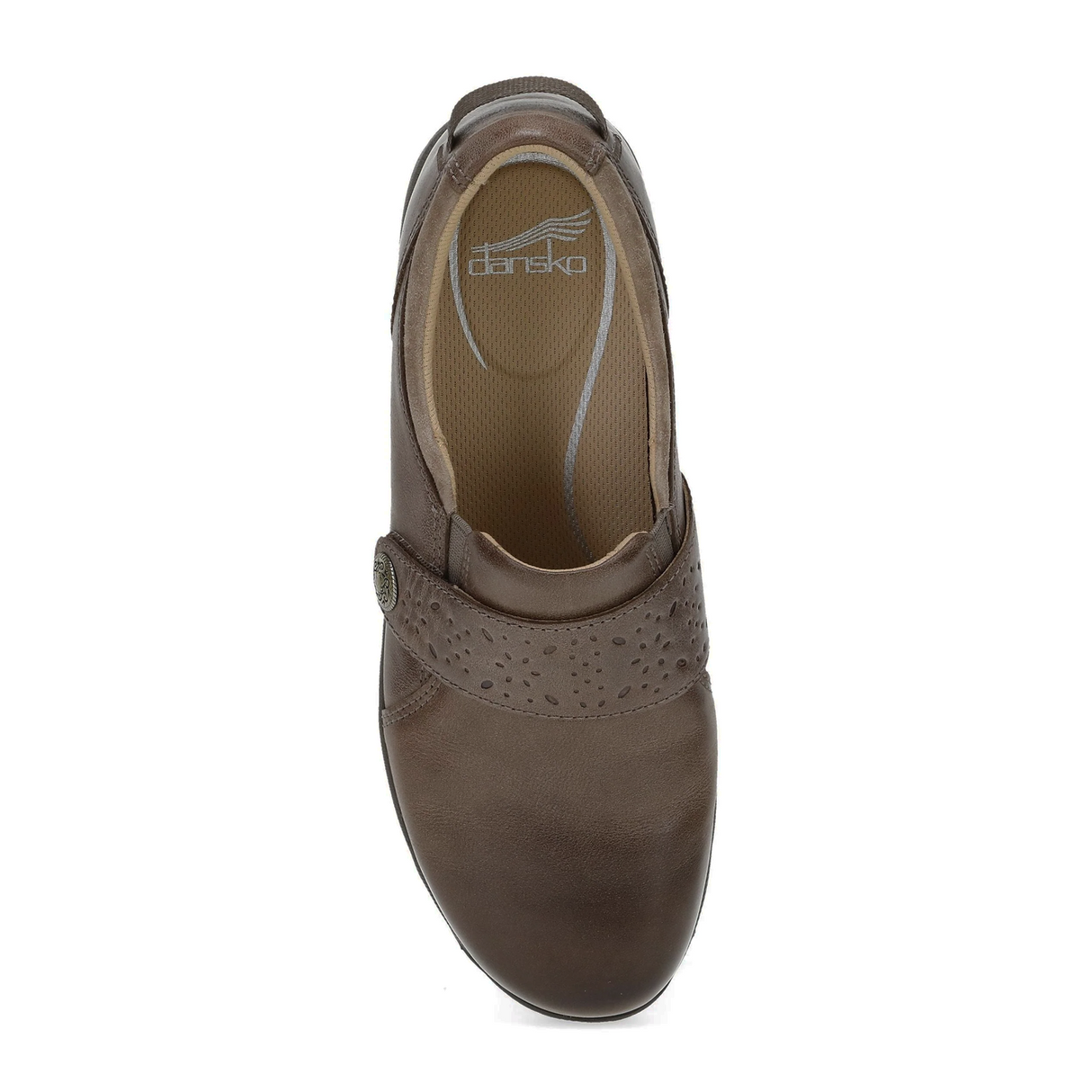 Dansko Sallie Slip On (Women) - Stone Waxy Burnished Dress-Casual - Slip On - The Heel Shoe Fitters