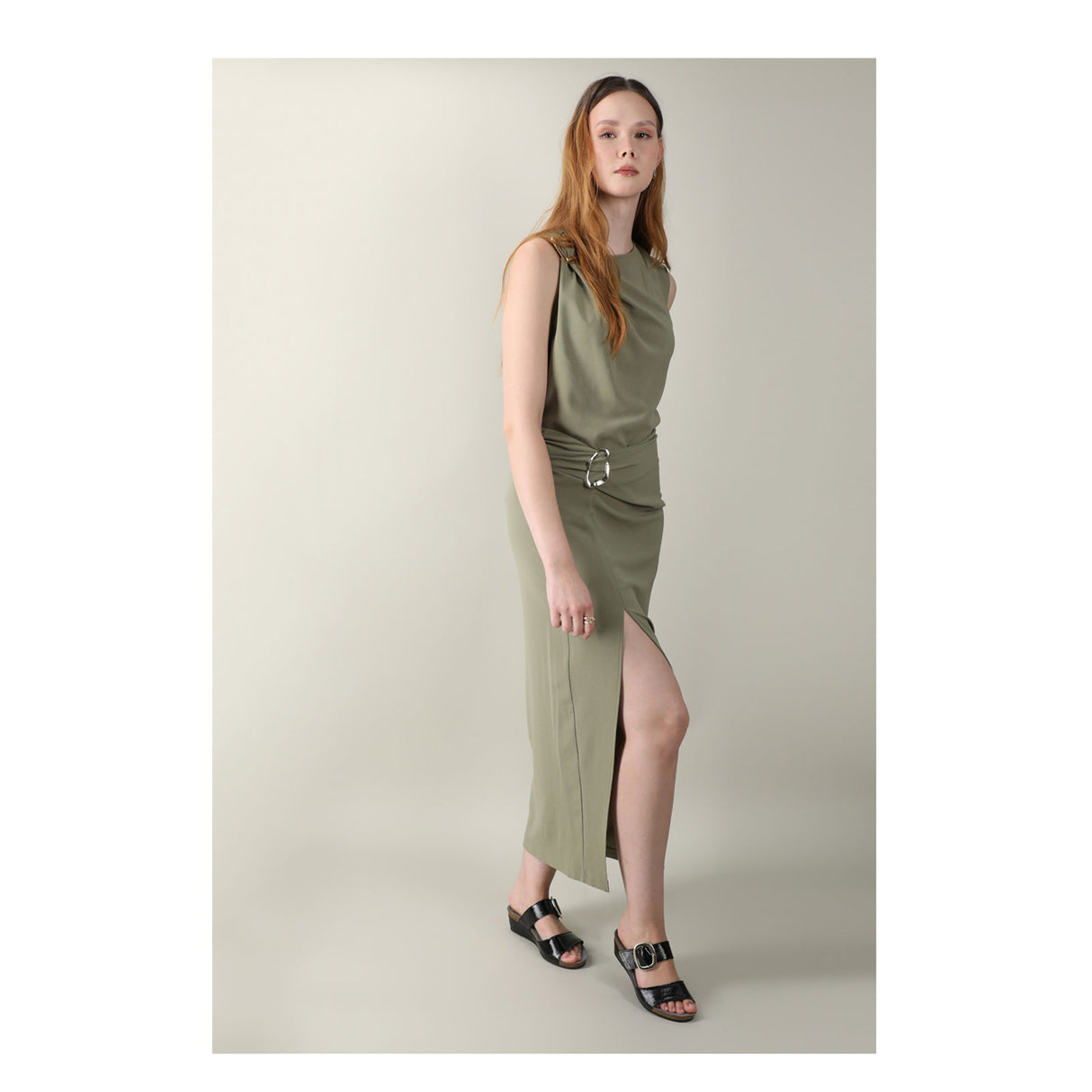 Naot Magic Wedge Sandal (Women) - Black Crinkle Patent Leather Sandal - Heel/Wedge - The Heel Shoe Fitters