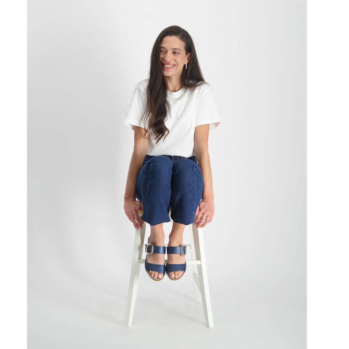 Naot Magic Wedge Sandal (Women) - Polar Sea Leather Sandal - Heel/Wedge - The Heel Shoe Fitters