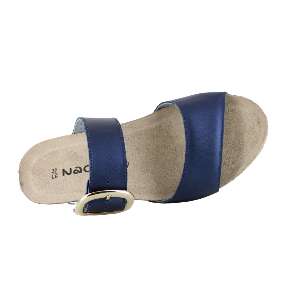 Naot Magic Wedge Sandal (Women) - Polar Sea Leather Sandal - Heel/Wedge - The Heel Shoe Fitters