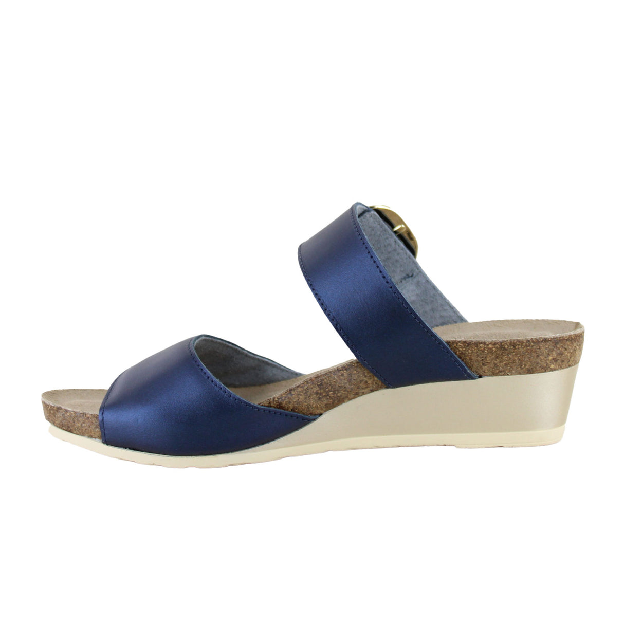 Naot Magic Wedge Sandal (Women) - Polar Sea Leather Sandal - Heel/Wedge - The Heel Shoe Fitters