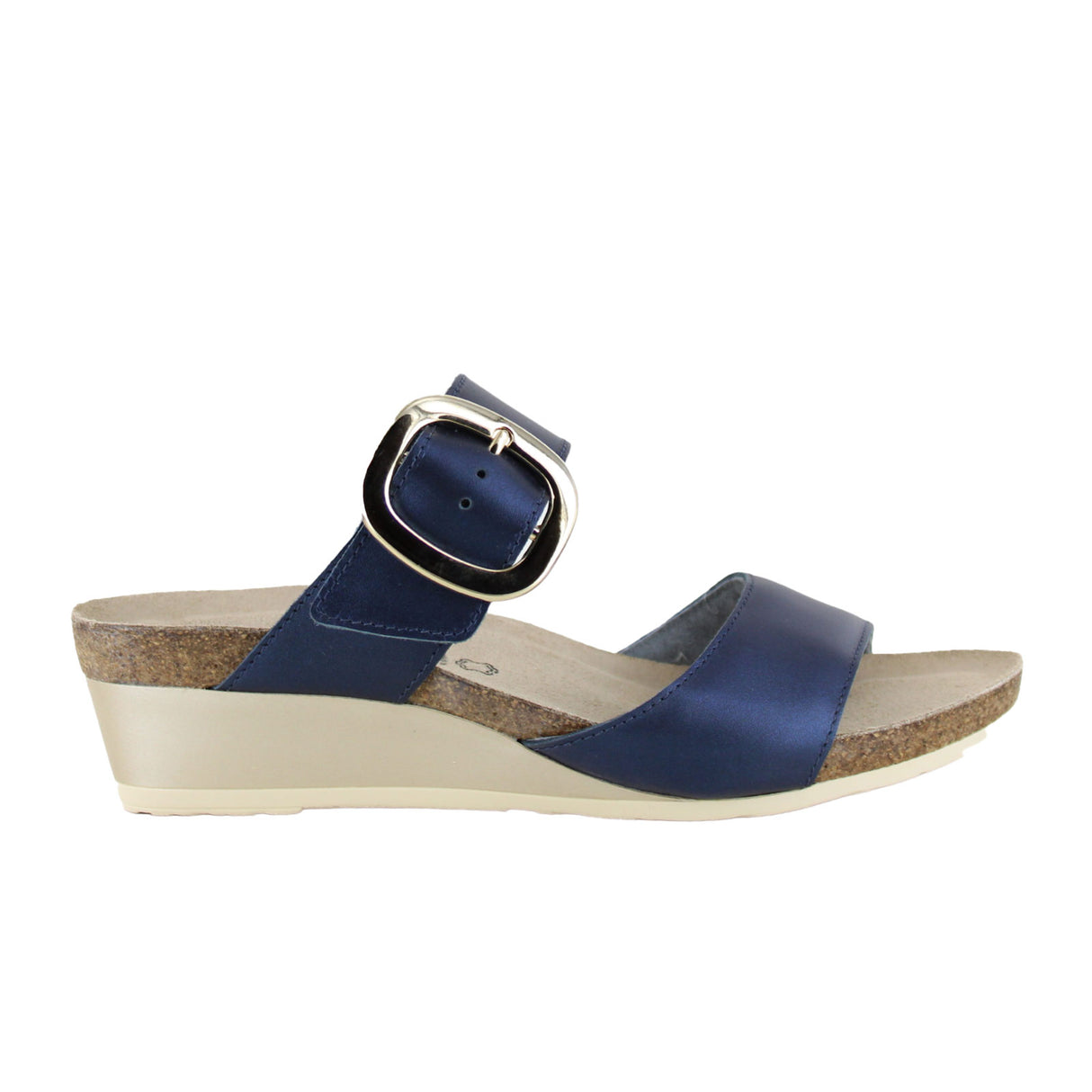 Naot Magic Wedge Sandal (Women) - Polar Sea Leather Sandal - Heel/Wedge - The Heel Shoe Fitters