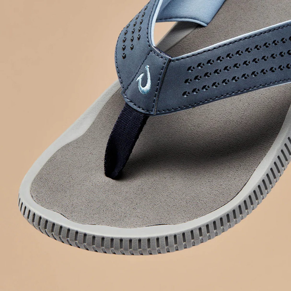 OluKai Ulele Sandal (Men) - Blue Depth/Charcoal Sandal - Thong - The Heel Shoe Fitters
