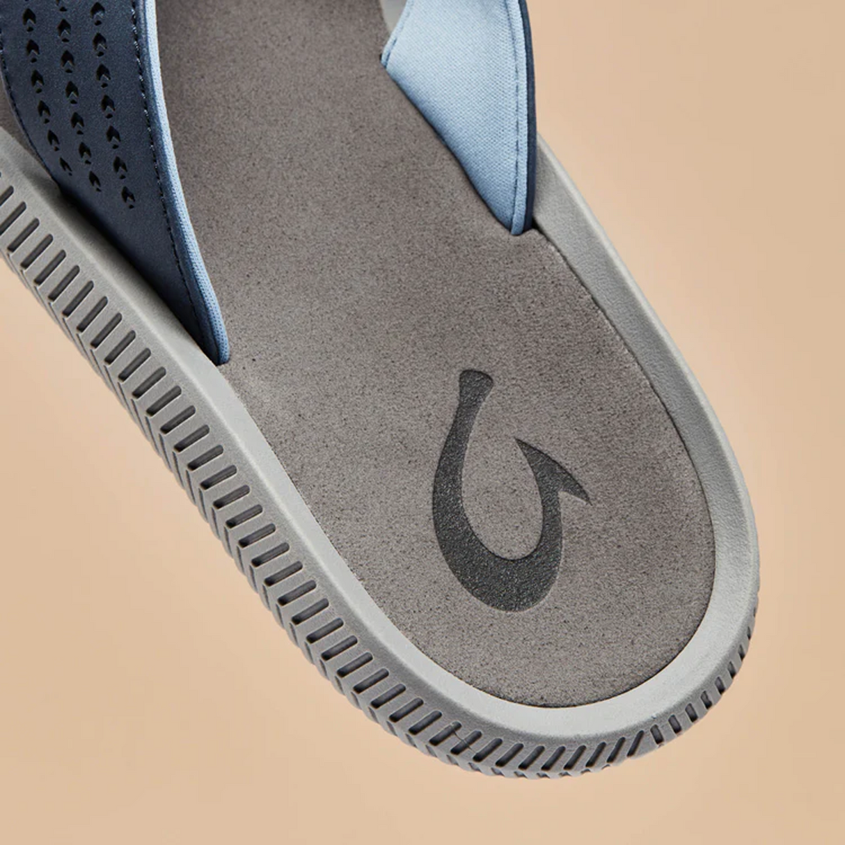 OluKai Ulele Sandal (Men) - Blue Depth/Charcoal Sandal - Thong - The Heel Shoe Fitters
