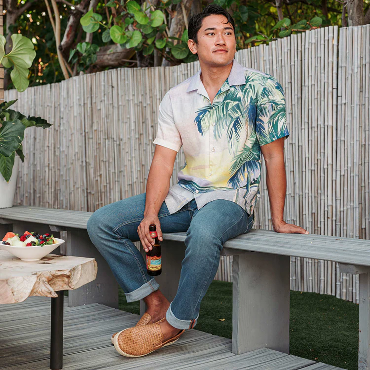 OluKai Lae'ahi Lauhala Slip On (Men) Dress-Casual - Slip On - The Heel Shoe Fitters