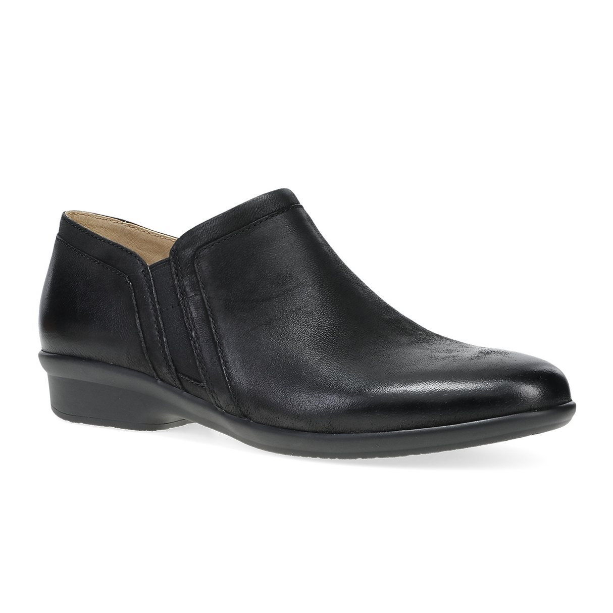 Dansko Cheryl Ankle Bootie (Women) - Black Burnished Nubuck Boots - Casual - Low - The Heel Shoe Fitters