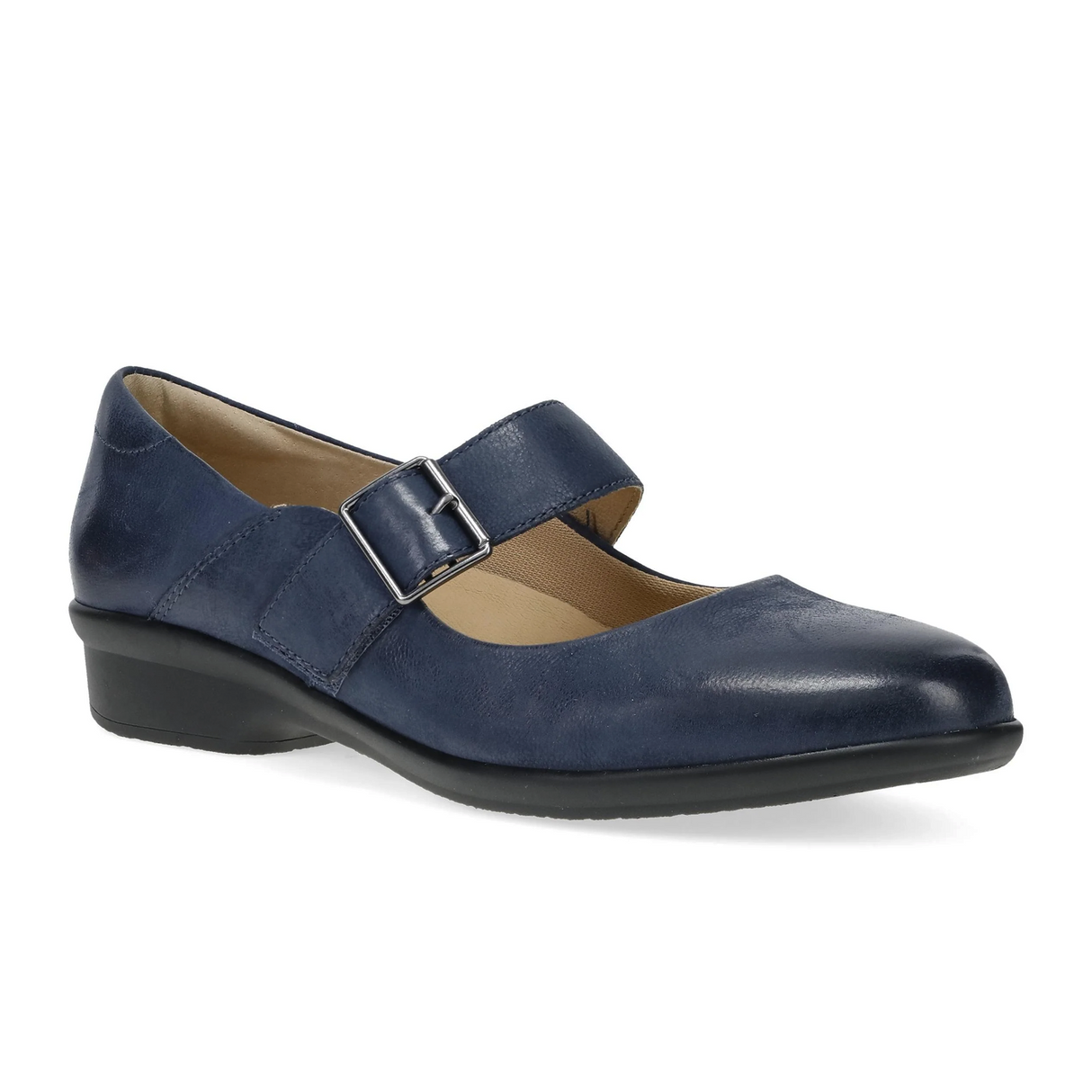 Dansko Collette Mary Jane (Women) - Navy Burnished Nubuck Dress-Casual - Slip On - The Heel Shoe Fitters