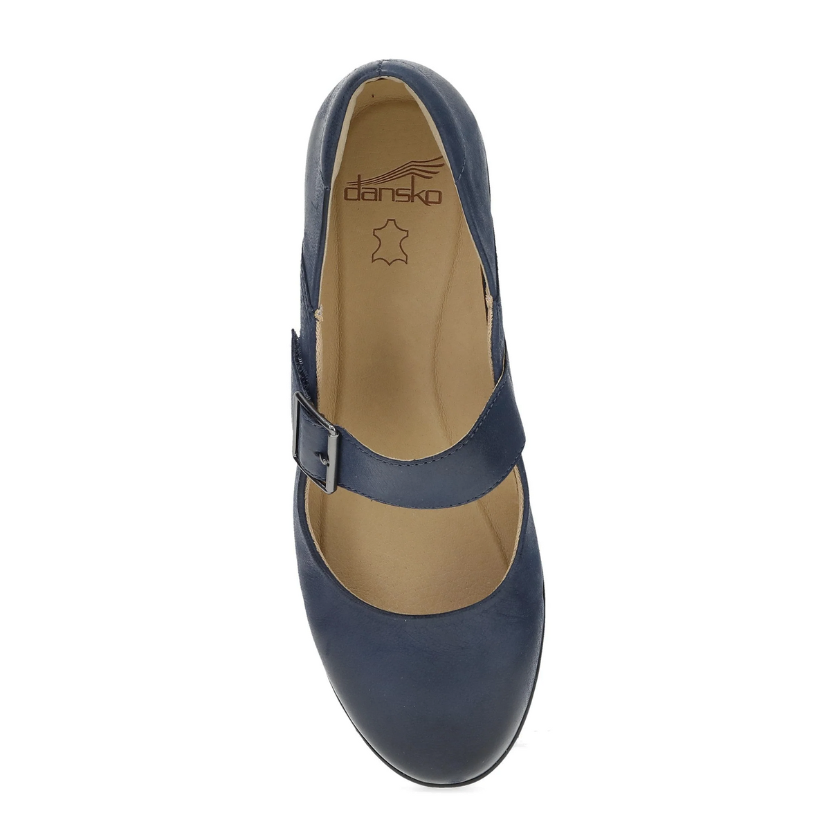 Dansko Collette Mary Jane (Women) - Navy Burnished Nubuck Dress-Casual - Slip On - The Heel Shoe Fitters
