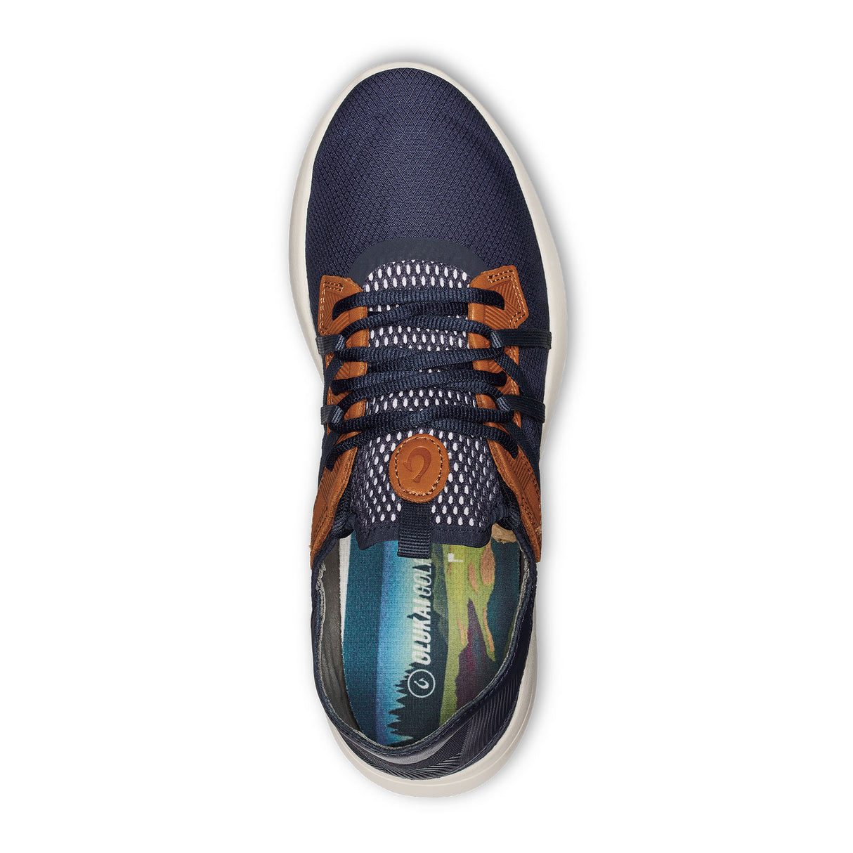 OluKai Manele Golf Shoe (Men) - Trench Blue/Trench Blue Athletic - Sport - The Heel Shoe Fitters