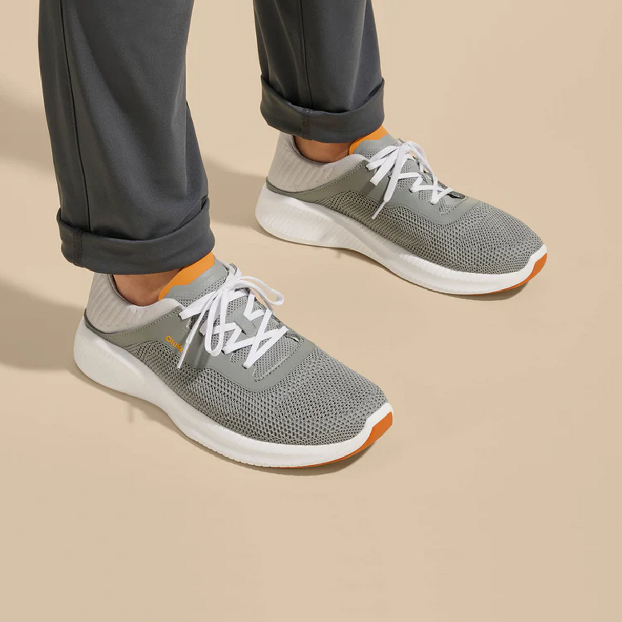 OluKai Island Hopper Lace Up (Men) - Storm Grey/Storm Grey Athletic - Casual - Lace Up - The Heel Shoe Fitters