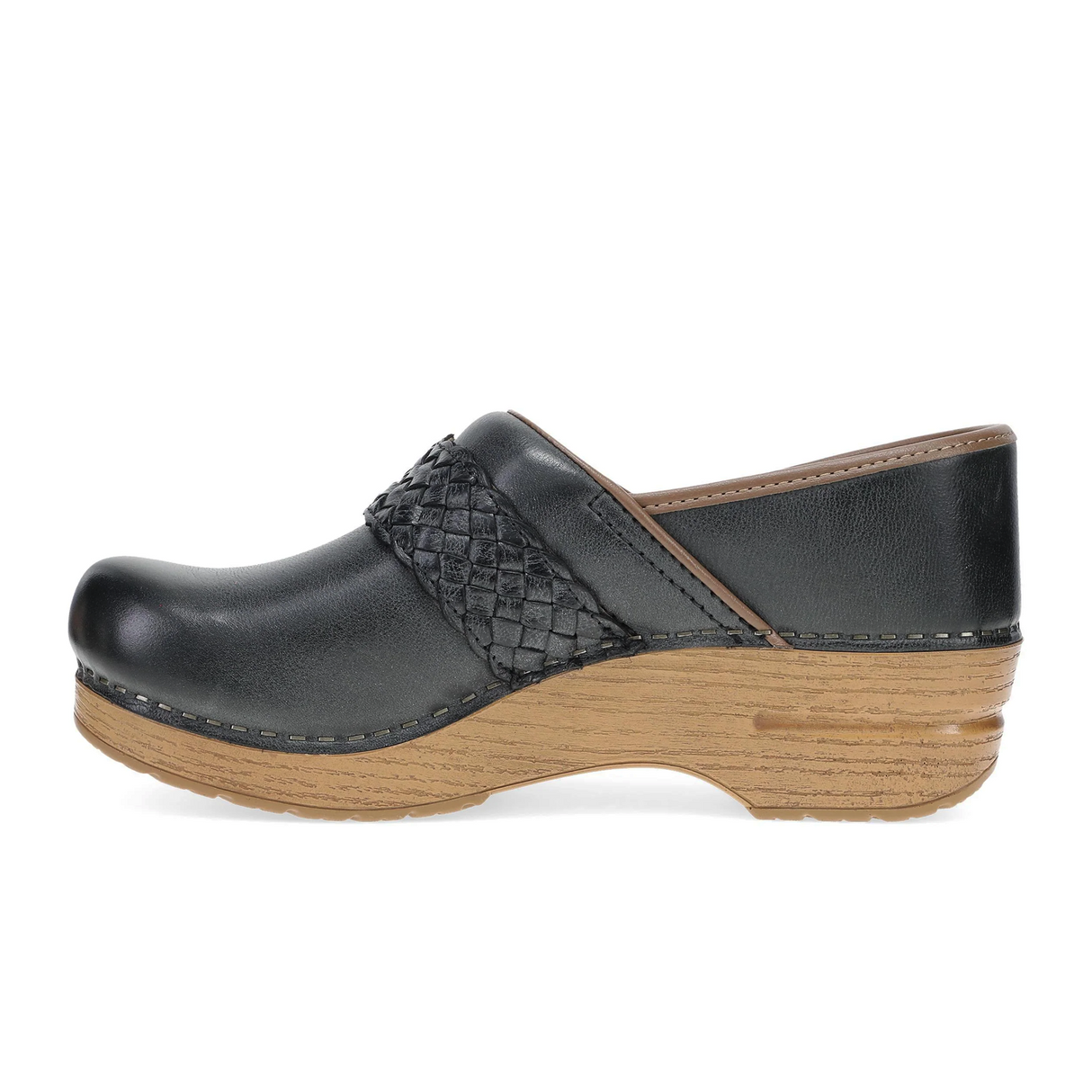 Dansko Pro Braided Clog (Women) - Black Leather
