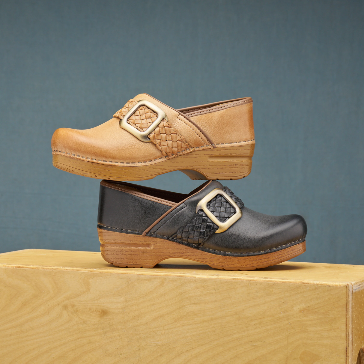 Dansko Pro Braided Clog (Women) - Black Leather