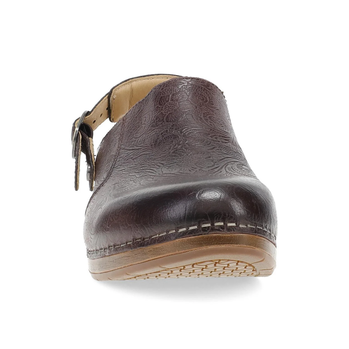 Dansko Millie Clog (Women) - Chocolate Tooled