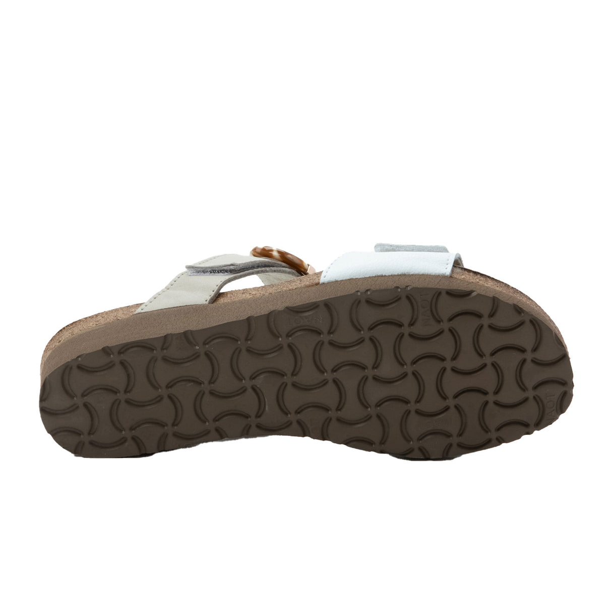 Naot Anabel Wide Wedge Sandal (Women) - White Leather/Soft Ivory Leather Sandal - Heel/Wedge - The Heel Shoe Fitters