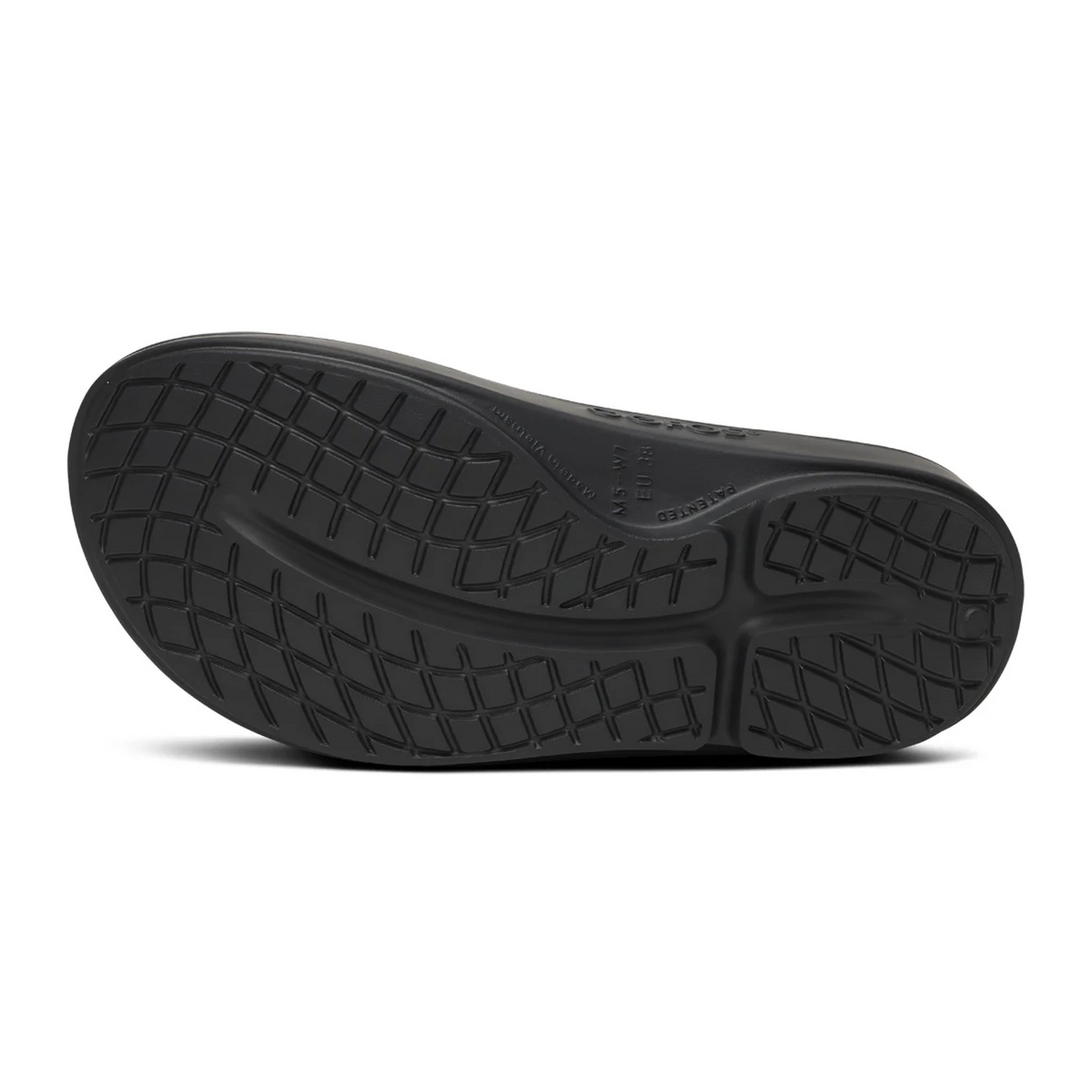 Oofos OOahh Luxe Slide (Women) - Black/Lavender Bliss
